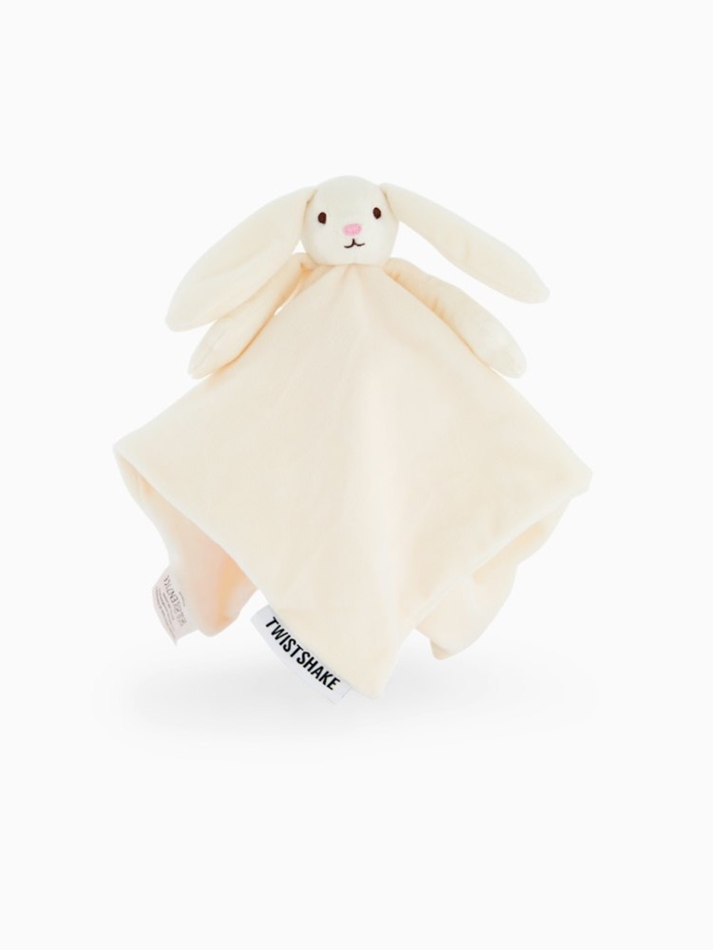 Twist and Shake Cream Bunny Comforter Plush for baby. NWT